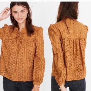 NWT Madewell Eyelet Top